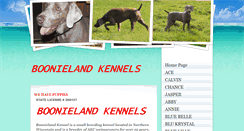 Desktop Screenshot of boonielandkennels.com